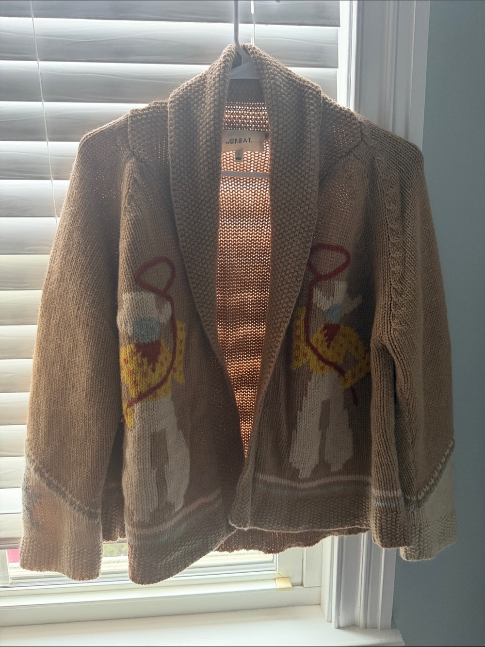 THE GREAT. Cowboy lodge Chunky Knit Cardigan - Picture 3 of 3